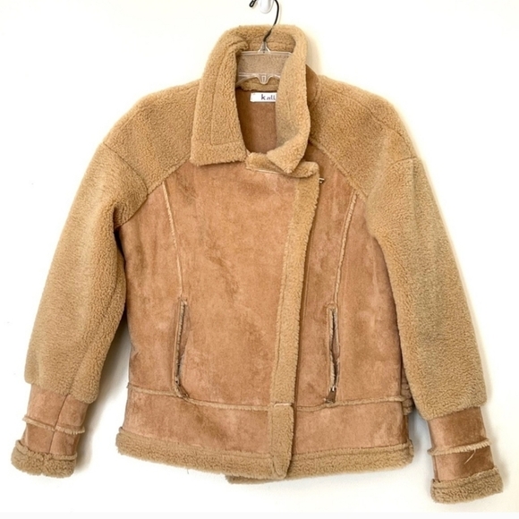 Bear Witness To This Faux Suede Aviator Jacket - Picture 3 of 13